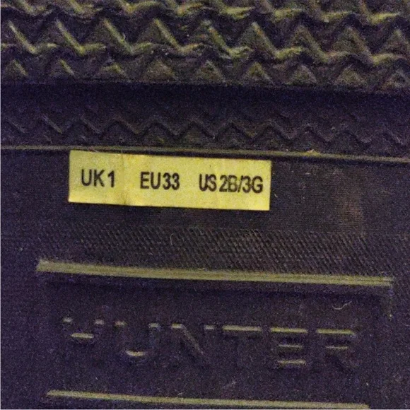 Hunter Black Short Kids Rain Boots - Picture 6 of 7